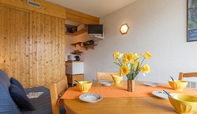 Studio cabine pour 4 pers., balcon, sud, Les Arcs 1800 - FR-1-346-457