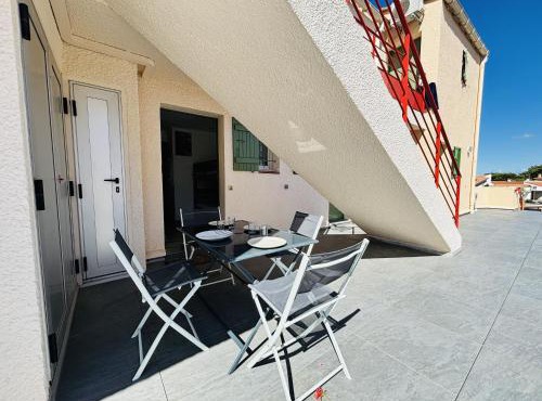 Studio cabine climatisé proche mer - 4 pers. - FR-1-309-572