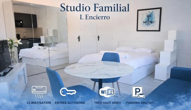 Studio familial centre ville, Parc expo, Arena
