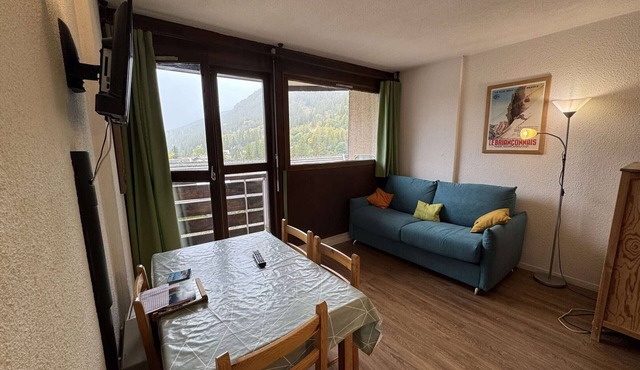 Studio for 4 in Serre-Chevalier, Southeast Balcony