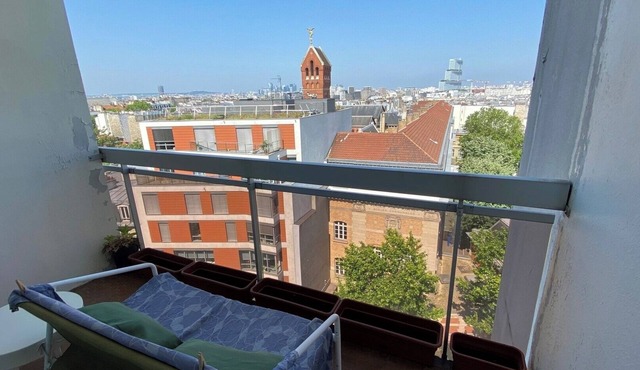 Studio with Balcony and View - Batignolles/Monceau