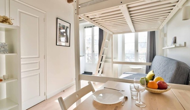 Stylish Mezzanine Studio in the Heart of Paris 3F