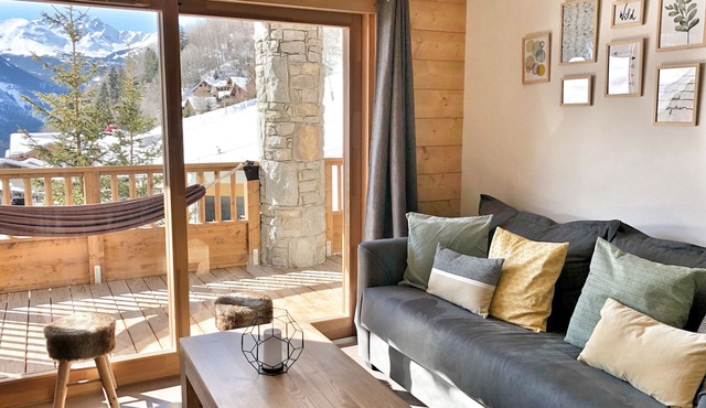 Sunny flat - SKI IN/OUT LA PLAGNE CHAMPAGNY - village center