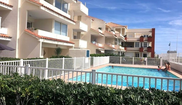 T2 sea view - direct beach access - swimming pool residence - parking - Frontignan-Plage