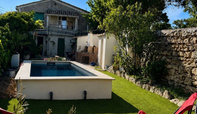 Un Mazet et sa piscine à la Campagne Gardoise
