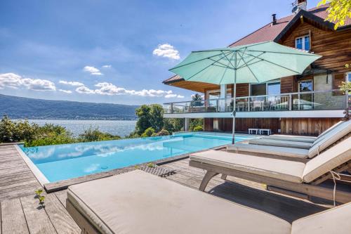 Villa Richardière - Accès privé au lac et piscine