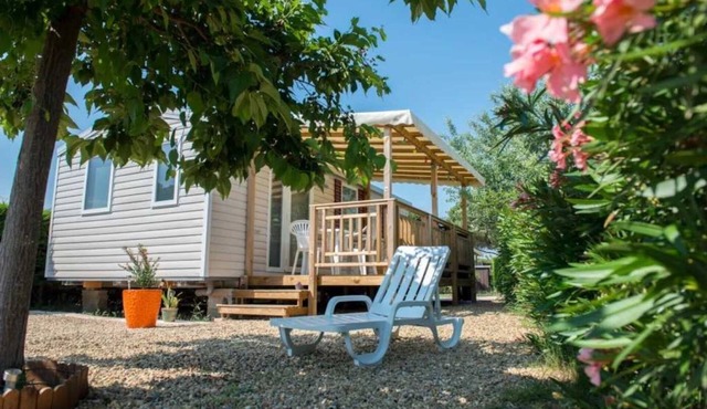 ZEcamping 4 étoiles animé toboggans pet friendly mobil-home clim 36m2