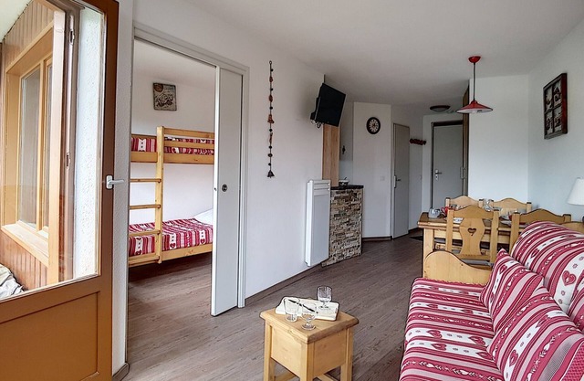 Modern and bright apartment near slopes with balcony