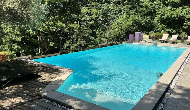 A charming vacation rental nestled in a lush green setting 🌺 Pets welcome🐶