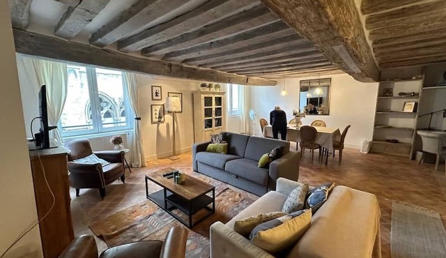 Authentic and Large 1 bdr Flat - Facing Notre Dame