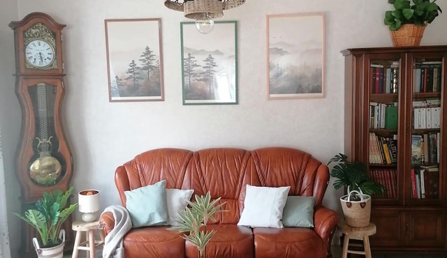 1st floor apartment at the foot of the Pyrenean mountains.